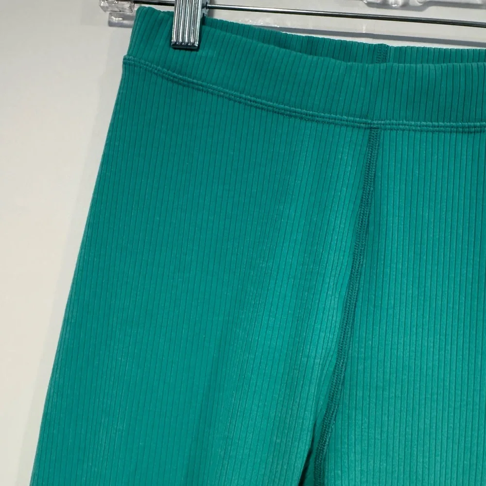 Alo Green Ribbed‎ Teal Leggings